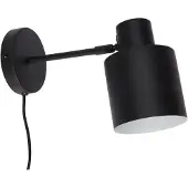 Hubsch Vägglampa , Svart, Vardagsrum, Metall