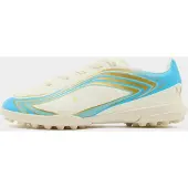 Adidas F50 Messi Club TF El Ultimo Tango - Vit/Halvblå Burst/Icey Blue Barn - Turf (TF), storlek 33