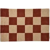Classic collection Dörrmatta square terracotta/natur