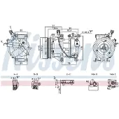 Nissens Kompressor för luftkonditionering 891095