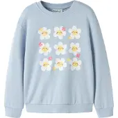 Name it Sweatshirt 'NMFVASACHA' ljusblå / gul / vit