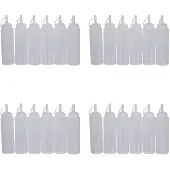 Semoic 24X Klarvit Plastpresssås Ketchup Kruetoljeflaskor 8OZ