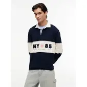Tommy Hilfiger Tommy Jeans Relaxed Fit Logo Panel Rugby Shirt