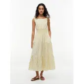 Tommy Hilfiger Self Tie Strap Smock Midi Dress