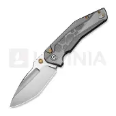 CIVIVI Wellmax Limited C24008C-1 Satin 14C28N, Gray Aluminum Polished Lexan Inlay, Limited Edition pocket knife, Maciej Torbé design