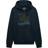 Superdry Sweatshirt 'Outdoors Mountain' marinblå / opal / oliv / petrol
