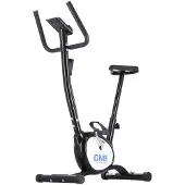 One Fitness mekanisk stationär motionscykel RW3011 svartvit