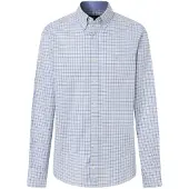 Hackett London för män. HM3010752 Grön skjorta i trefärgat rutmönster (XXL), Casual, Bomull, Klassisk, Lång ärm