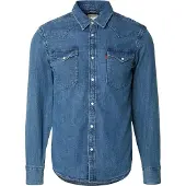 Levi's Skjorta 'BARSTOW WESTERN' blå denim