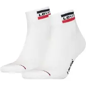 Levi's Ankelstrumpor 2-pack - Mid Cut - Vit - - 43/46 - Strumpor