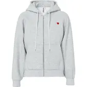 Pieces Sweatjacka 'PCCHILLI' grå