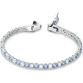 Swarovski Tennis Dlx Brilliant Connection 125-årsjubileum Armband Damarmband 5536469 Blue Silver