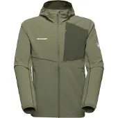 Mammut - Vandringskläder - Madris Light ML Hooded Jacket Men Marsh för Unisex - Storlek L - Khaki