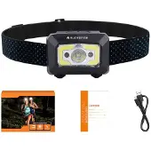 Superfire X30 pannlampa, 340 lm, USB, 5 lägen, 130 m