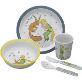 Petit Jour Middagsset - Melamin - 5 Delar - Den Liten Prin - - One Size - Middagsset