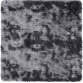 vidaXL Ryamatta med lång lugg NAVARRA mörkgrå 120x120 cm polyester