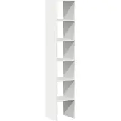 vidaXL Bokhyllor 2 st stapelbara vit 30x30x80 cm konstruerat trä