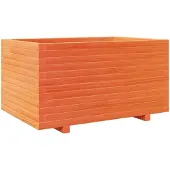 vidaXL Odlingslåda vaxbrun 90x60x49,5 cm massiv furu