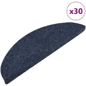 vidaXL Trappmattor självhäftande 30 st blå 56x17x3 cm