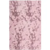vidaXL Ryamatta med lång lugg NAVARRA dammig rosa 130x200 cm polyester