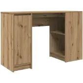 vidaXL Skrivbord hantverksmässig ek 120x42x76 cm konstruerat trä