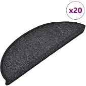 vidaXL Trappmattor 20 st antracit 56x17x3 cm