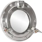 vidaXL Väggspegel Ø23 aluminium och glas