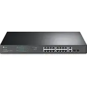 TP-LINK TL-SG1218MPE 16-Port Gigabit PoE+ Easy Smart Switch, Nätverks-switch 16 + 2 Port 10 / 100 / 1000 MBit/s PoE-funktion