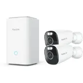 Reolink Hub med 2x Argus Eco Ultra 4K | 8MP | batteri | IP66