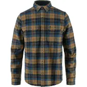 Fjällräven - Skjortor - Singi Heavy Flannel Shirt M Dark Navy Buckwheat Brown för UnisexBomull - Storlek XL - Brun