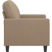 vidaXL Fåtölj Cappuccino 60 cm konstläder