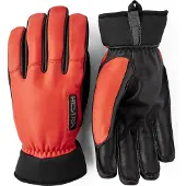 Hestra Army Leather Wool Terry 5-Finger Flame Red