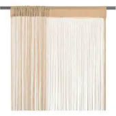 vidaXL Trådgardiner 2 st 140x250 cm beige
