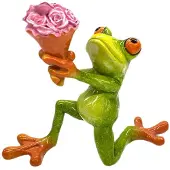Jojomino Alla Hjärtans Dag Söt Lantlig Heminredningsförslag Blomgroda Harts Hantverksprydnader