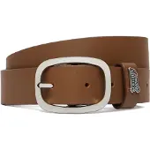 Tommy Hilfiger Bälte 'Metal Logo Oval Buckle' karamell
