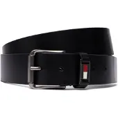 Tommy Hilfiger Bälte 'Scanton Roller Buckle' svart