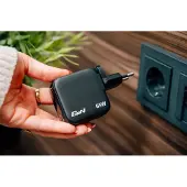 Verbatim 30238 USB-laddare 65 W USB-C hane, USB-A uttag QC 3.0, Power Delivery 3.0 Svart Inomhus GaN