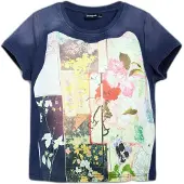 Desigual T-shirt mörkblå / blandade färger