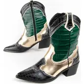 Montevita Botín Cowboy De Tacón Para Mujer. Botinia8 100633 37 grön