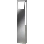 CMD LED pollare Paulo, Aluminium / grå / zink, Rostfritt stål, Modern, LED-utomhuslampa
