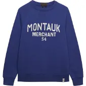 Superdry för män. M2014473A Sudadera Merchant Vintage blå (S), Casual, Bomull