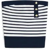 Tommy Hilfiger Tommy Jeans Gold Tone Button Knit Extra Slim Bandeau