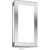 CMD Utomhusvägglampa Long i stål med sensor LONG, Aluminium / grå / zink, Rostfritt stål, Modern