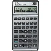 HP 17bII+, Ficka, Finansiell, 15 siffror, 2 linjer, Batteri, Silver