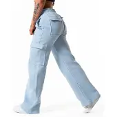 Relode Hybrid Cargo Joggers - Ljusblå - M