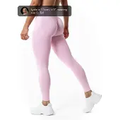 Relode Aura Seamless Scrunch Tights - Light Pink