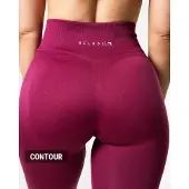 Relode Hybrid Seamless Tights - Red Plum