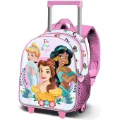 KARACTERMANIA Disneyprinsessa Blommig 3d-ryggsäck Med Hjul 11.5l 34x26x13 Cm