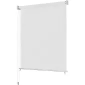 vidaXL Rullgardin utomhus 350x140 cm vit