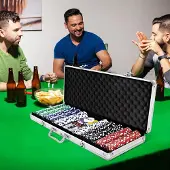 24.Se Pokerset - Väska, marker och blackjack-duk